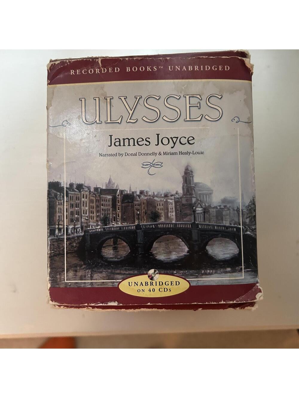 RARE James Joyce Ulysses Audiobook 40 CD Box Set Unabridged Recorded Books Rare